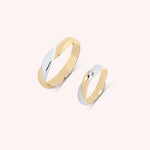 Carica l’immagine nella galleria, Fedi Orfne Oro Bianco e Giallo - Varengo Gioielli