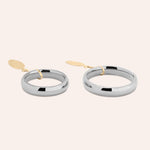 Load image into Gallery viewer, Fedi UNOAERRE Comode 4 mm Oro bianco - Varengo Gioielli