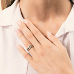 Carica l’immagine nella galleria, Anello Athena Zaffiri 2 - Varengo Gioielli