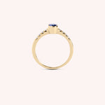 Load image into Gallery viewer, Anello Estia Zaffiro 2 - Varengo Gioielli