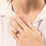 Load image into Gallery viewer, Anello Ilizia Rubini Piccolo - Varengo Gioielli