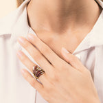 Load image into Gallery viewer, Anello Ilizia Rubini Grande - Varengo Gioielli