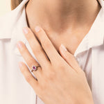 Load image into Gallery viewer, Anello Iris Rubino 6x4 - Varengo Gioielli