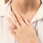 Load image into Gallery viewer, Anello Iris Rubino 6x4 - Varengo Gioielli