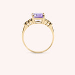 Load image into Gallery viewer, Anello Selene Ametista - Varengo Gioielli