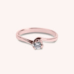 Load image into Gallery viewer, Anello Solitario Apollo Oro rosa - Varengo Gioielli