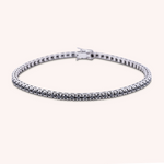 Load image into Gallery viewer, Bracciale Afrodite Diamanti Neri Oro bianco - Varengo Gioielli