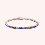 Load image into Gallery viewer, Bracciale Afrodite Zaffiri Oro rosa - Varengo Gioielli