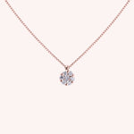 Load image into Gallery viewer, Girocollo Flora Oro rosa VS - Varengo Gioielli