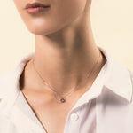 Load image into Gallery viewer, Girocollo Flora Rubini - Varengo Gioielli