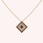 Load image into Gallery viewer, Girocollo Phoebe Rubini Oro giallo - Varengo Gioielli