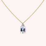 Carica l’immagine nella galleria, Girocollo Tiche Acquamarina Oro giallo - Varengo Gioielli