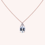 Carica l’immagine nella galleria, Girocollo Tiche Acquamarina Oro rosa - Varengo Gioielli