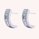 Load image into Gallery viewer, Orecchini Athena Smeraldi - Varengo Gioielli