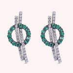 Load image into Gallery viewer, Orecchini Elettra Smeraldi Oro bianco - Varengo Gioielli