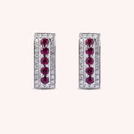 Load image into Gallery viewer, Orecchini Phoese Rubini Oro bianco - Varengo Gioielli