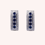 Carica l’immagine nella galleria, Orecchini Phoese Zaffiri Oro bianco - Varengo Gioielli