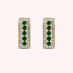 Load image into Gallery viewer, Orecchini Phoese Smeraldi Oro giallo - Varengo Gioielli