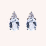Load image into Gallery viewer, Orecchini Tiche Acquamarine Oro bianco - Varengo Gioielli