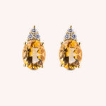 Load image into Gallery viewer, Orecchini Tiche Citrini Oro giallo - Varengo Gioielli