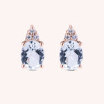 Load image into Gallery viewer, Orecchini Tiche Acquamarine Oro rosa - Varengo Gioielli