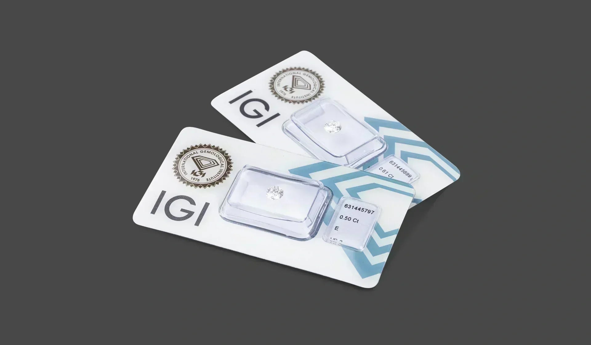 Blister di diamanti certificati IGI di Varengo Gioielli