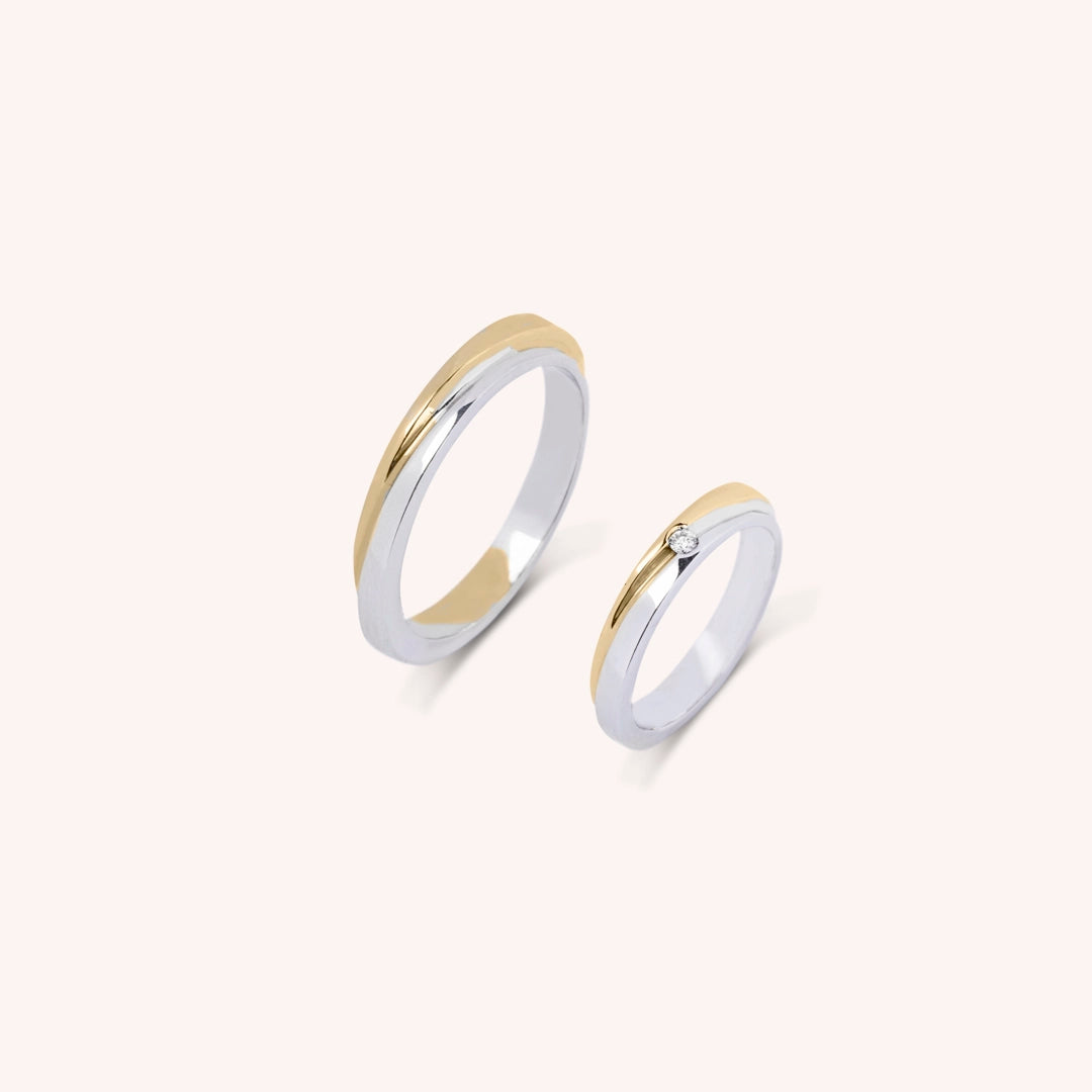 Fedi Alie Oro Bianco e Giallo