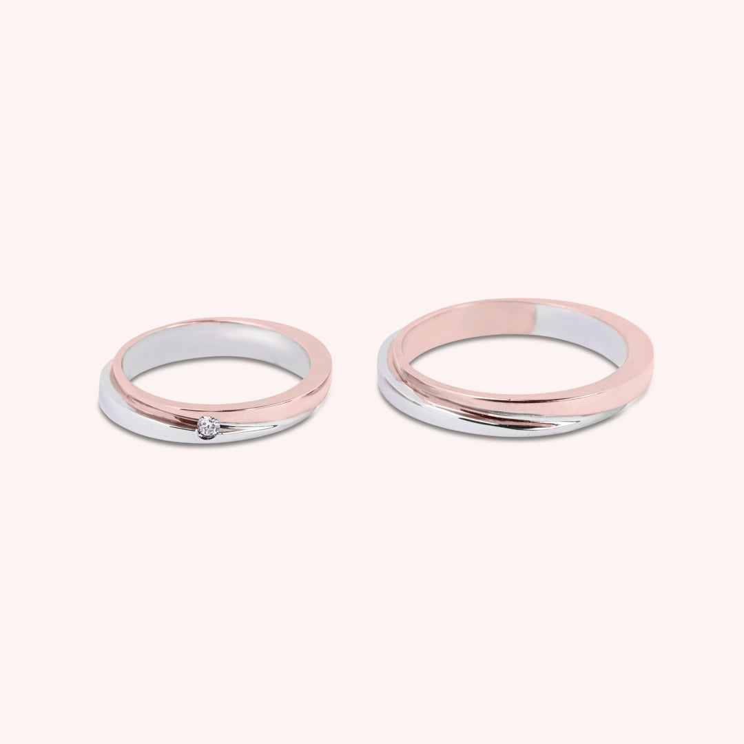 Fedi Alie Oro Bianco e Rosa