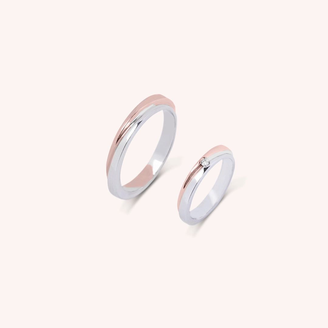 Fedi Alie Oro Bianco e Rosa