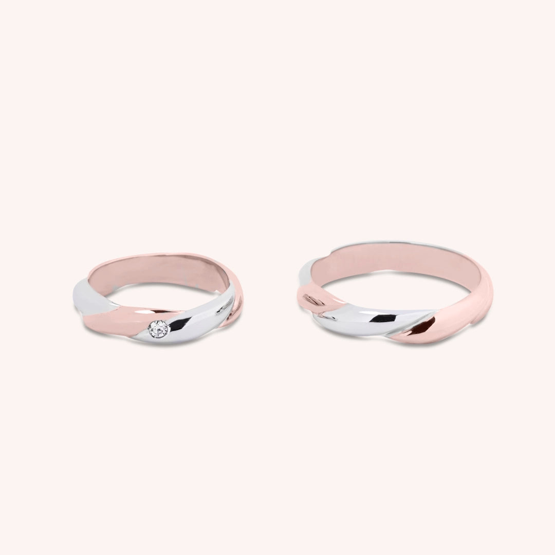Fedi Orfne Oro Bianco e Rosa
