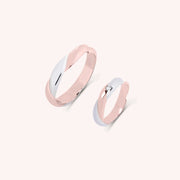 Fedi Orfne Oro Bianco e Rosa - Varengo Gioielli