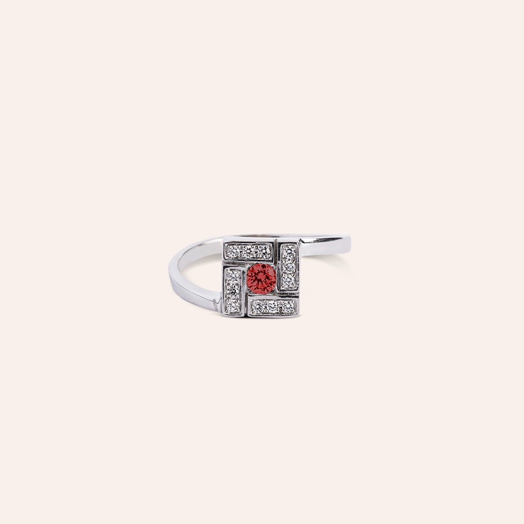 Anello Athena Rubino