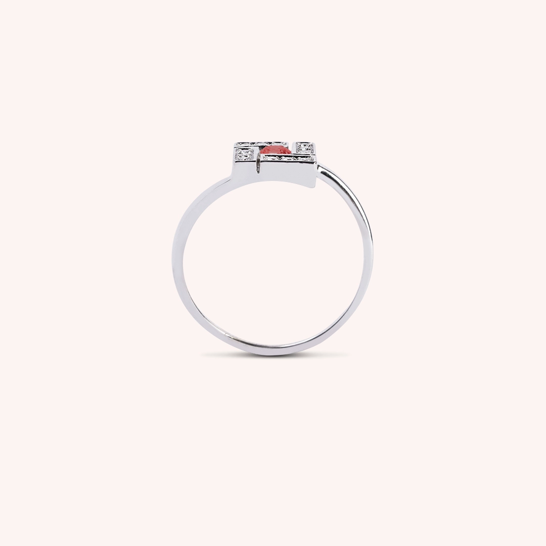 Anello Athena Rubino