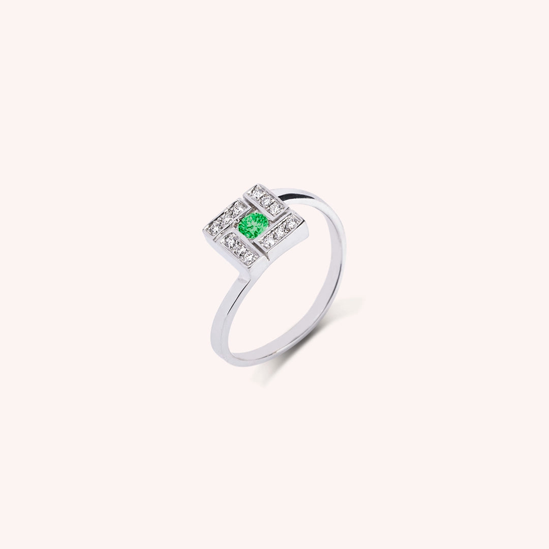 Anello Athena Smeraldo