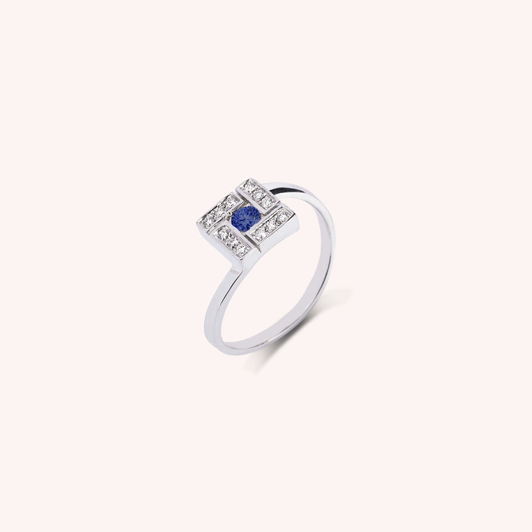 Anello Athena Zaffiro