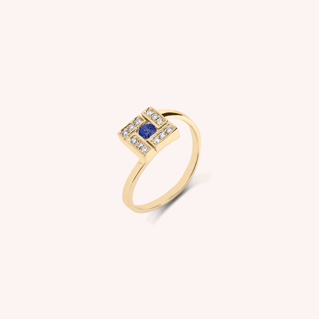 Anello Athena Zaffiro