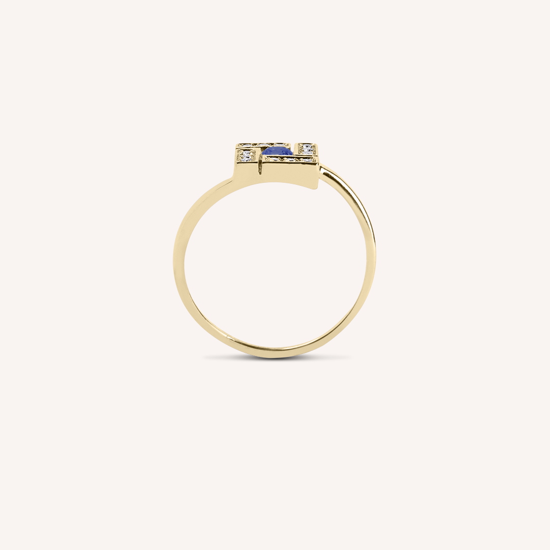 Anello Athena Zaffiro