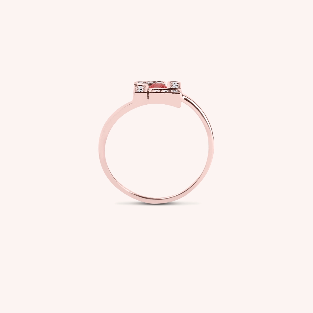 Anello Athena Rubino