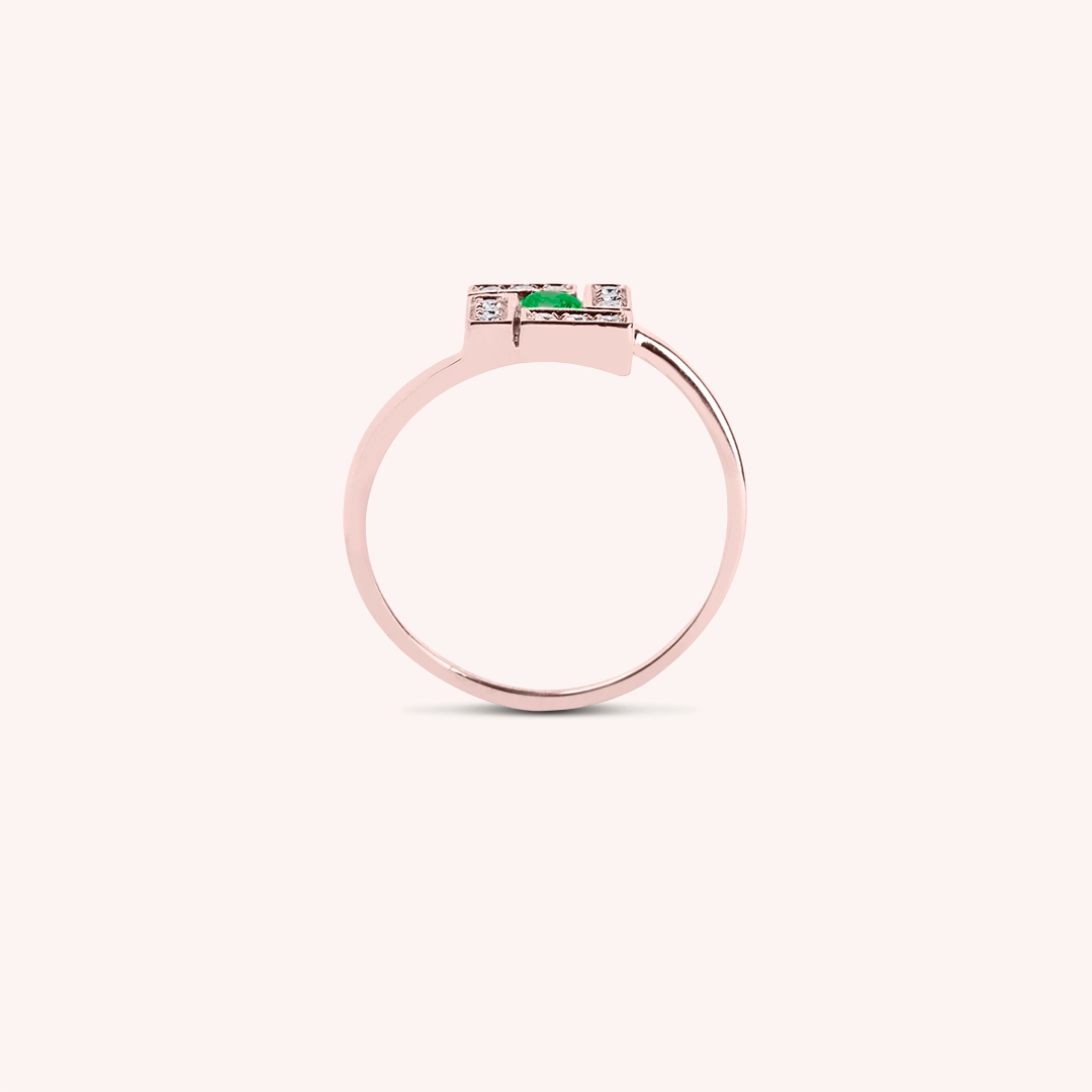 Anello Athena Smeraldo