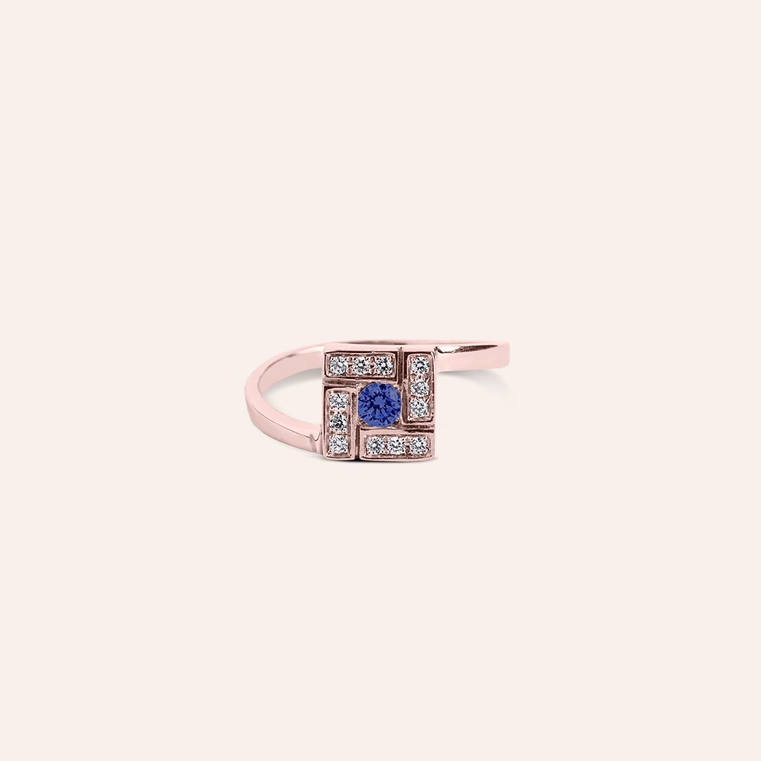 Anello Athena Zaffiro