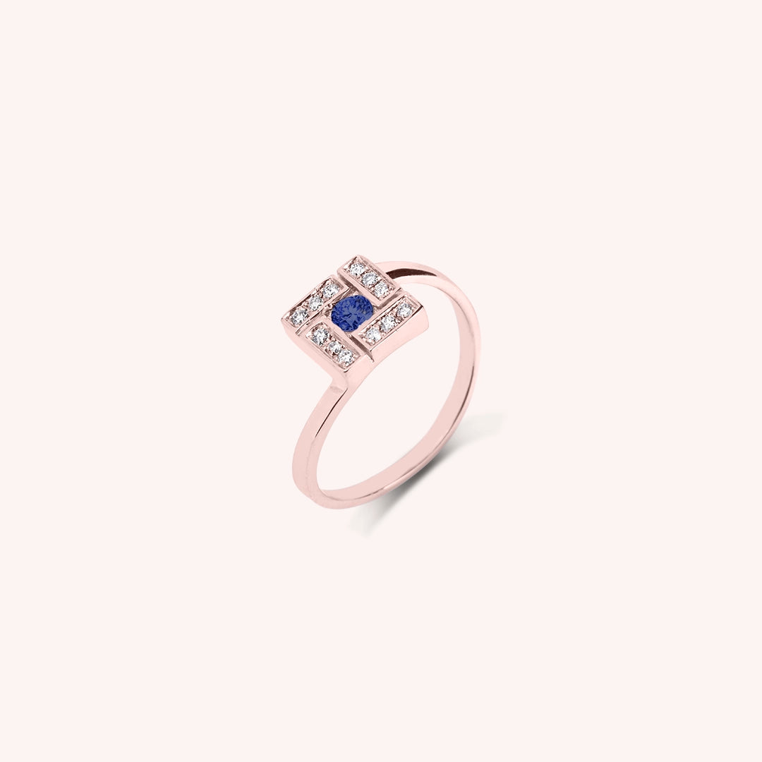 Anello Athena Zaffiro