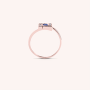 Anello Athena Zaffiro - Varengo Gioielli