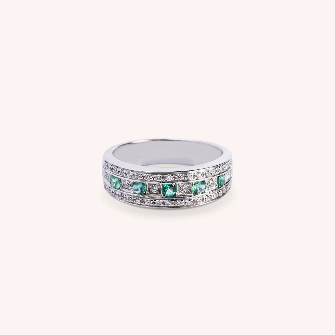 Anello Athena Smeraldi 2