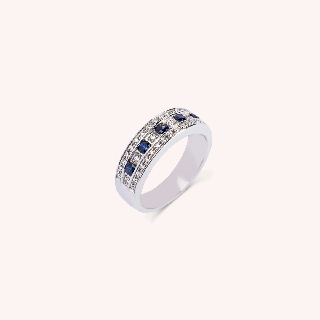 Anello Athena Zaffiri 2