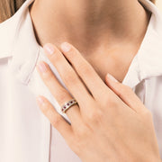 Anello Athena Rubini 2 - Varengo Gioielli