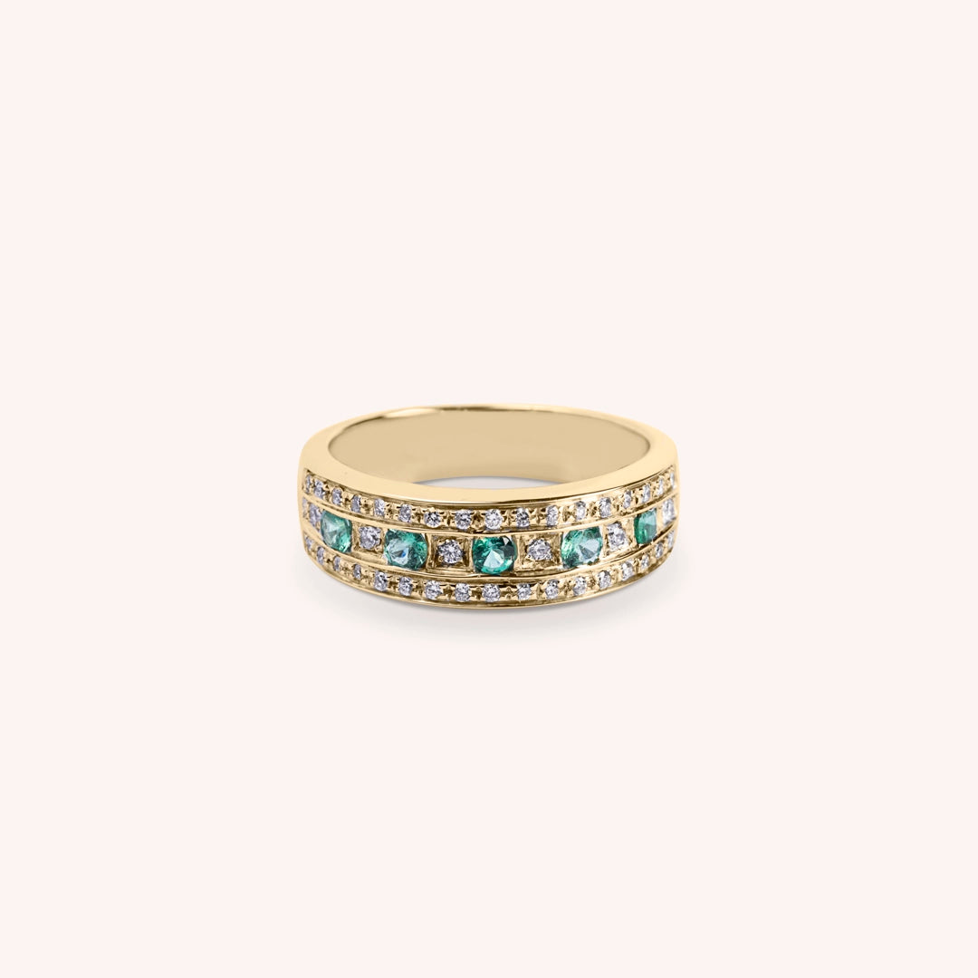 Anello Athena Smeraldi 2