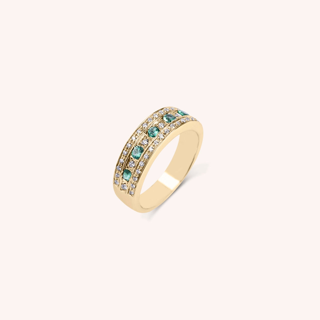 Anello Athena Smeraldi 2