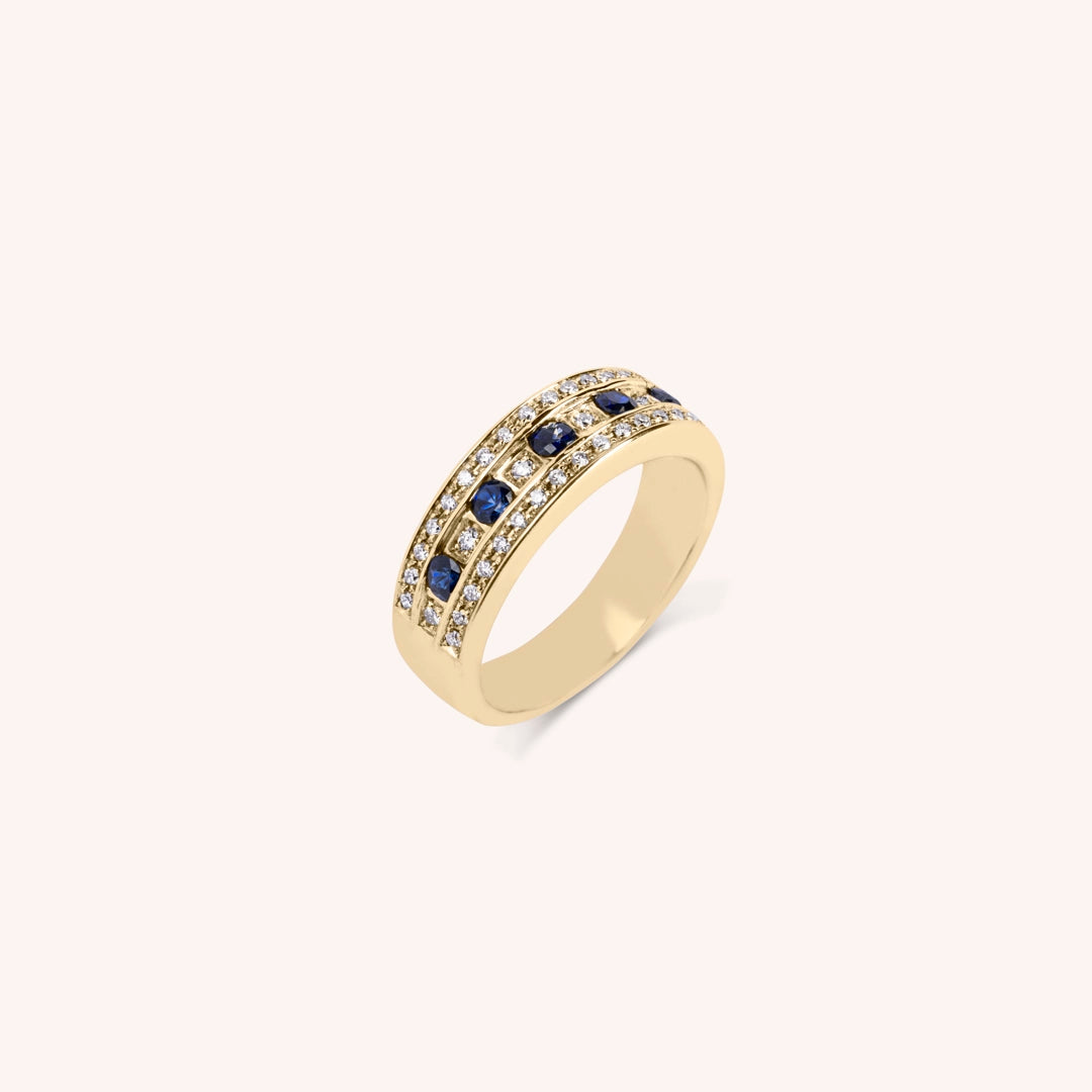 Anello Athena Zaffiri 2