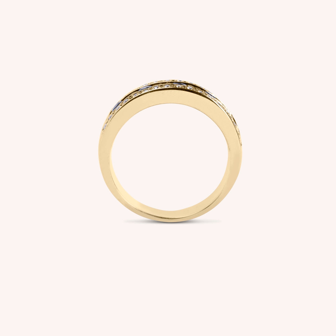 Anello Athena Zaffiri 2