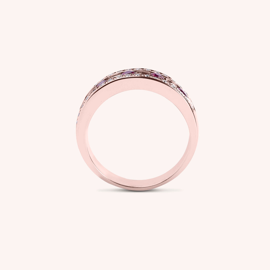 Anello Athena Rubini 2